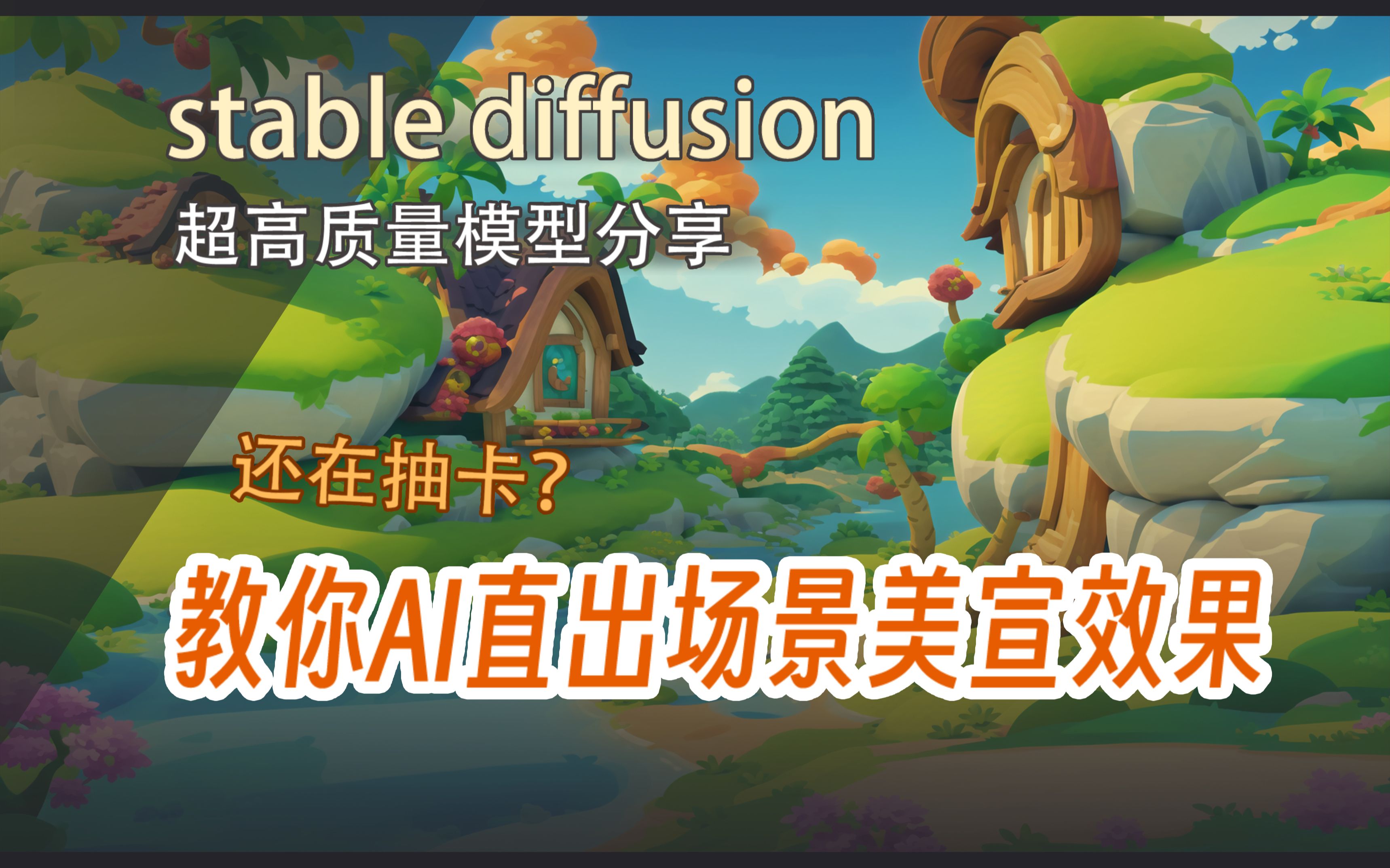 AI直出美宣场景教程stable diffusion模型分享与应用哔哩哔哩bilibili