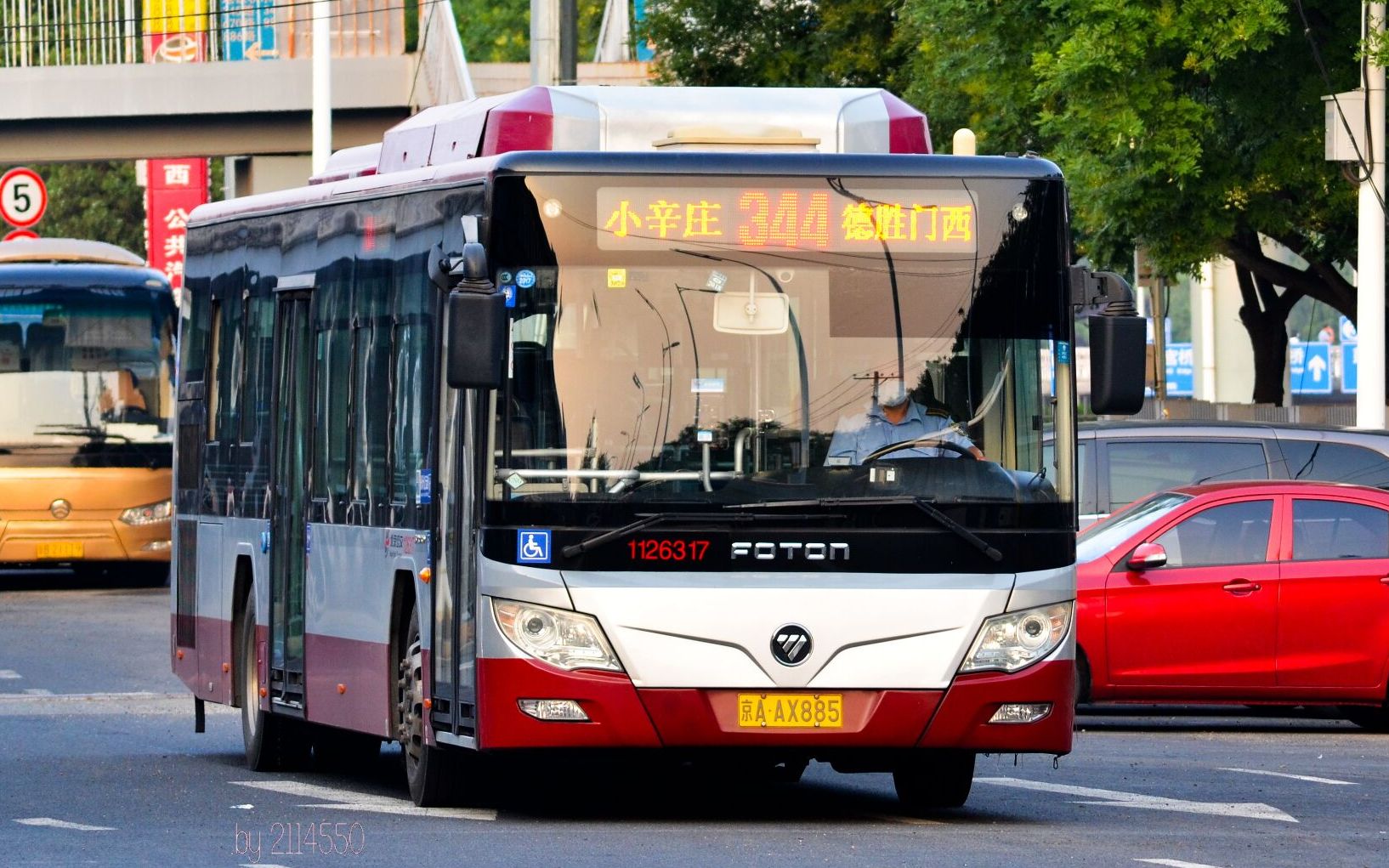 [公交pov]北京公交344路(德胜门西->小辛庄)全程副驾驶视角展望