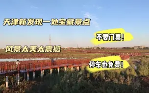 Download Video: 天津新发现的一处宝藏景点，风景太美太震撼，不但没有门票而且停车免费还不限时，太赞了