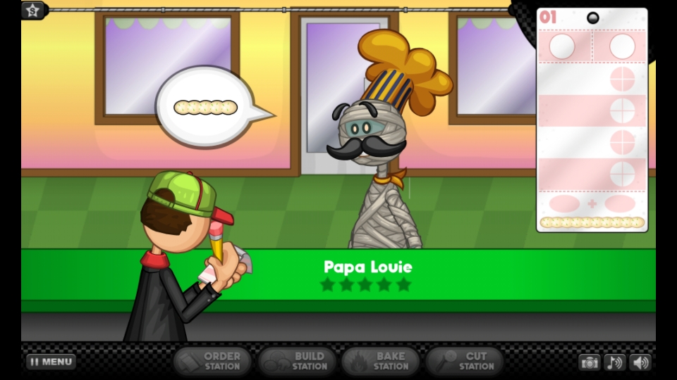 老爹披萨店—第125天凑齐了所有顾客,获得了厨师,就差成就还没完成,要