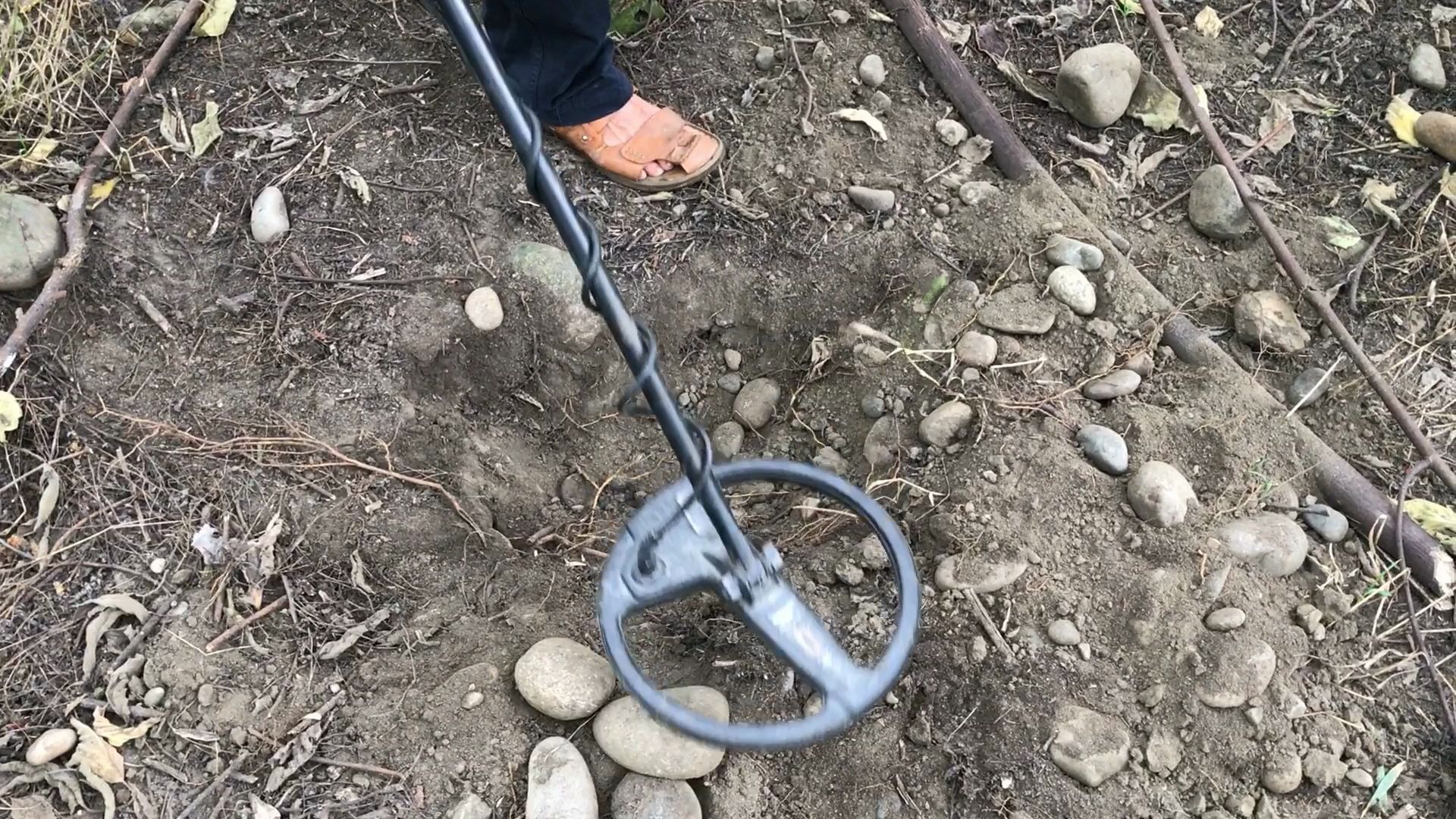 用金属探测器村庄小树林探宝累死累活出了些什么玩意儿头疼啊