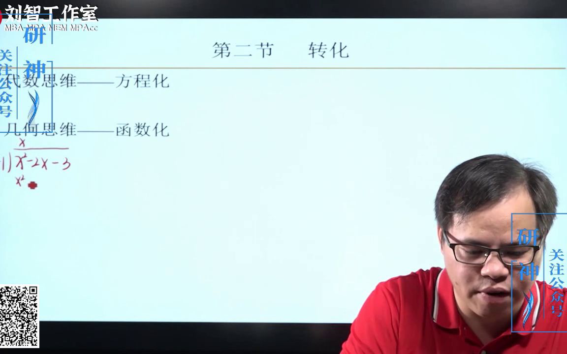 2023考研管理类联考刘智数学压轴题大解密第二章函数第二节转化_课程