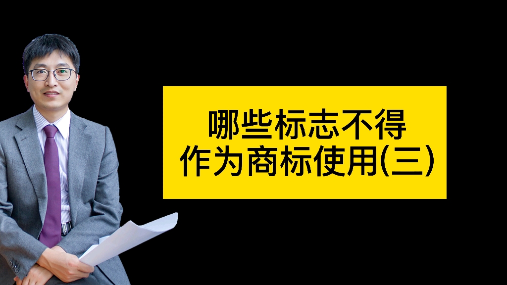 商标法第006问:哪些标志不得作为商标使用(三)哔哩哔哩bilibili