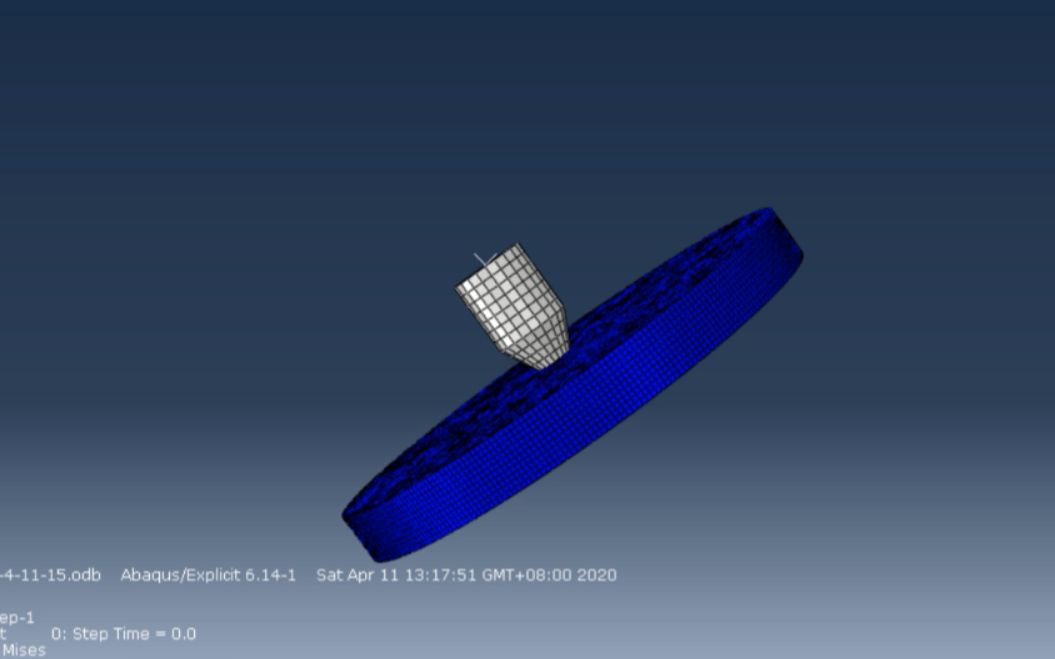[图]abaqus冲头冲击圆板