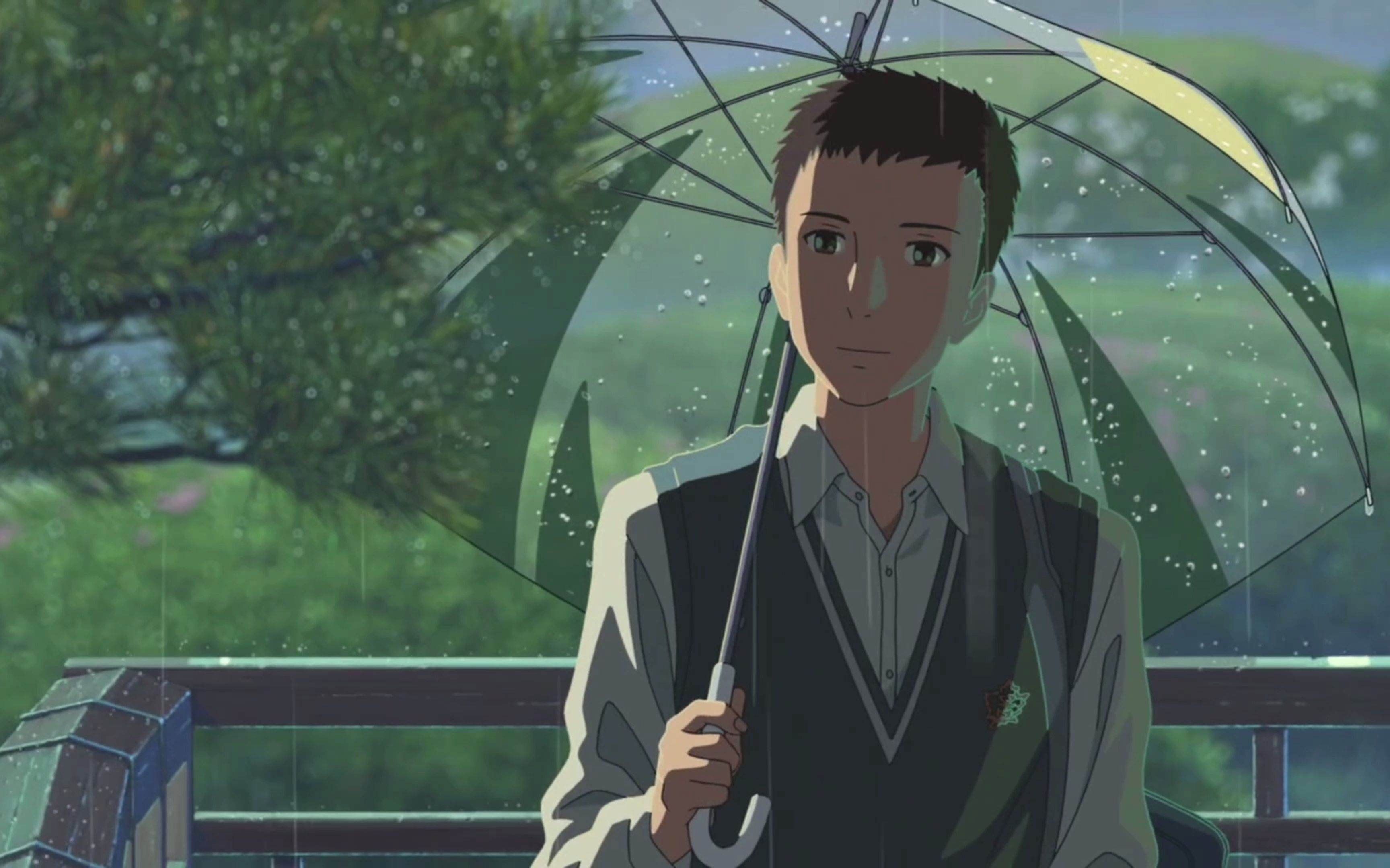 ""即使不下雨,我也在这里啊."《言叶之庭》_哔哩哔哩_bilibili