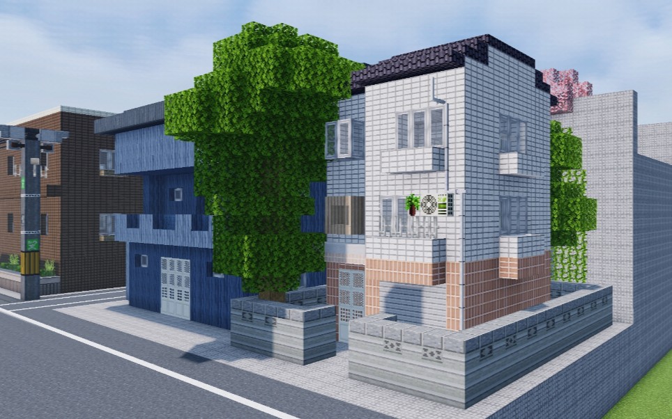 【我的世界】温馨的日式民居教程!看了就会.