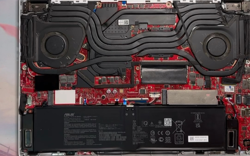 rog幻15 幻16 2021 2022键盘下面加散热片.