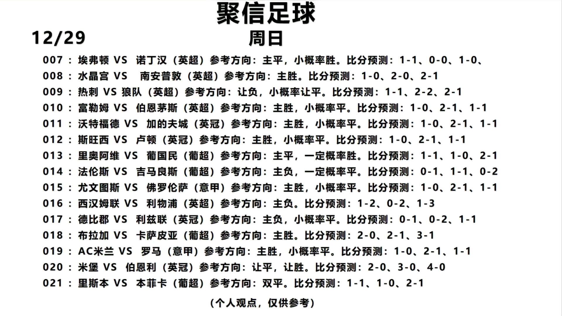 12/29:周日聚信足球分析.哔哩哔哩bilibili