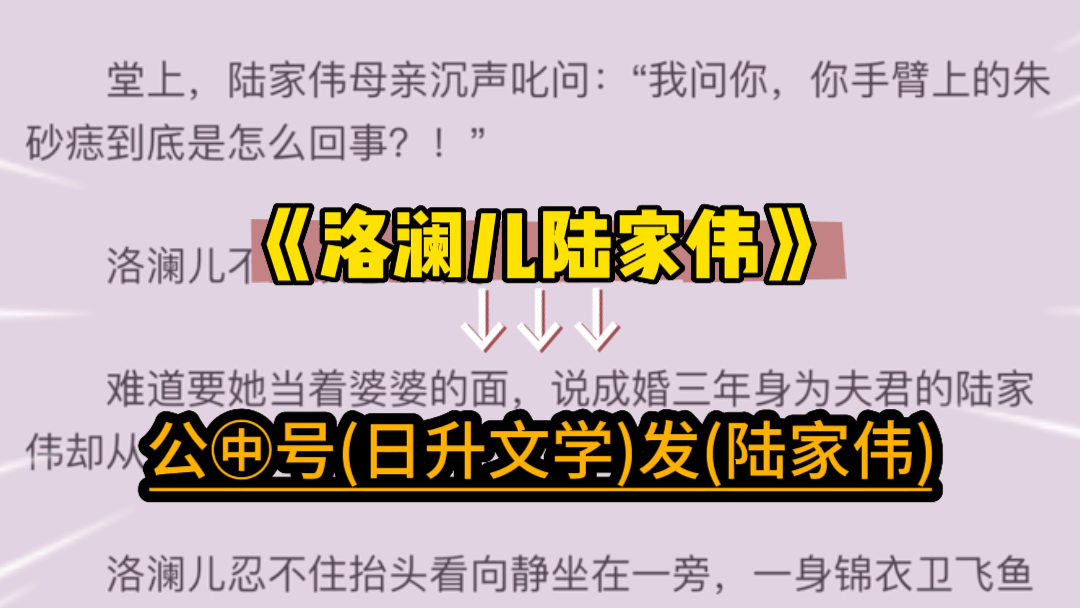 《洛澜儿陆家伟》优质小说全集完整阅读《洛澜儿陆家伟》哔哩哔哩bilibili