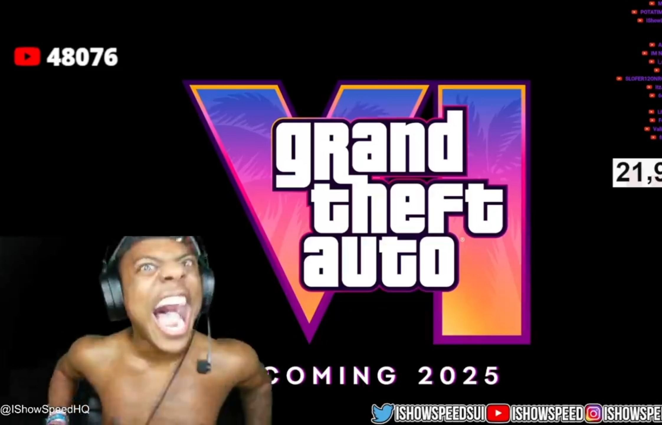 [图]Speed看《GTA6》预告片反应 2025年发售