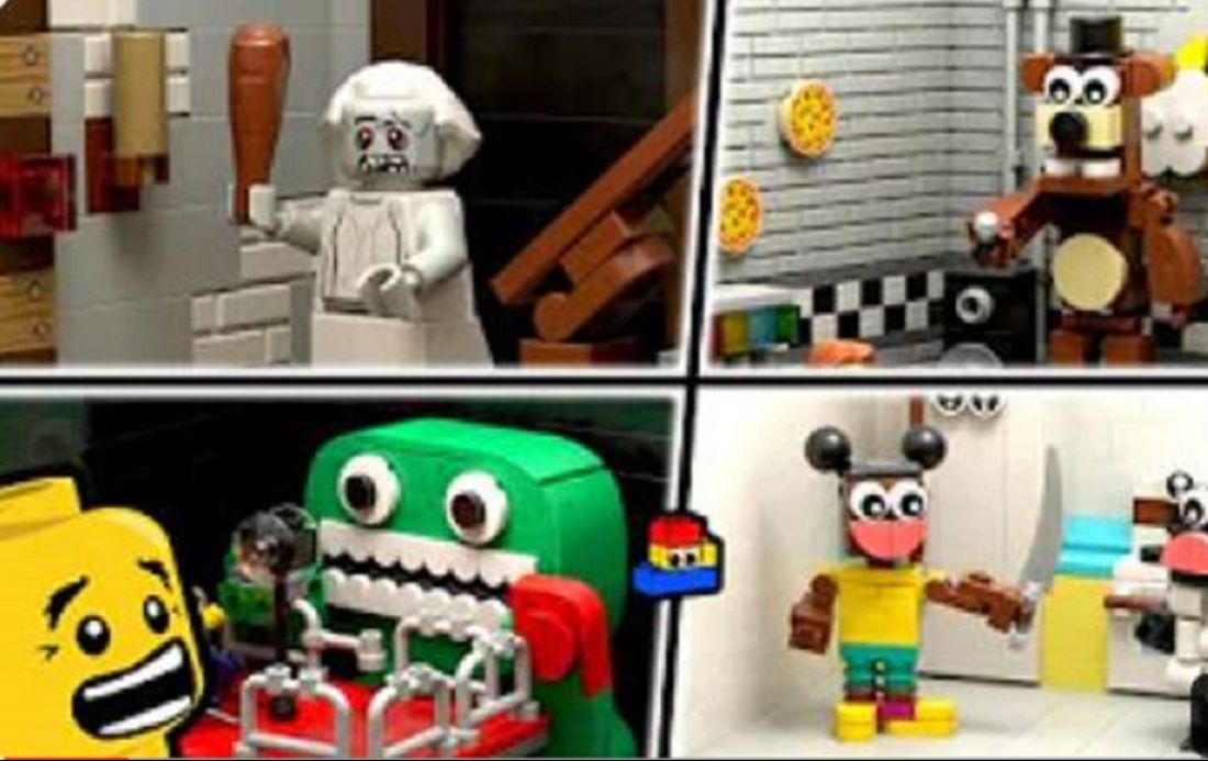 lego_製作流行恐怖遊戲的樂高套裝-banban,fnaf,granny和amanda的