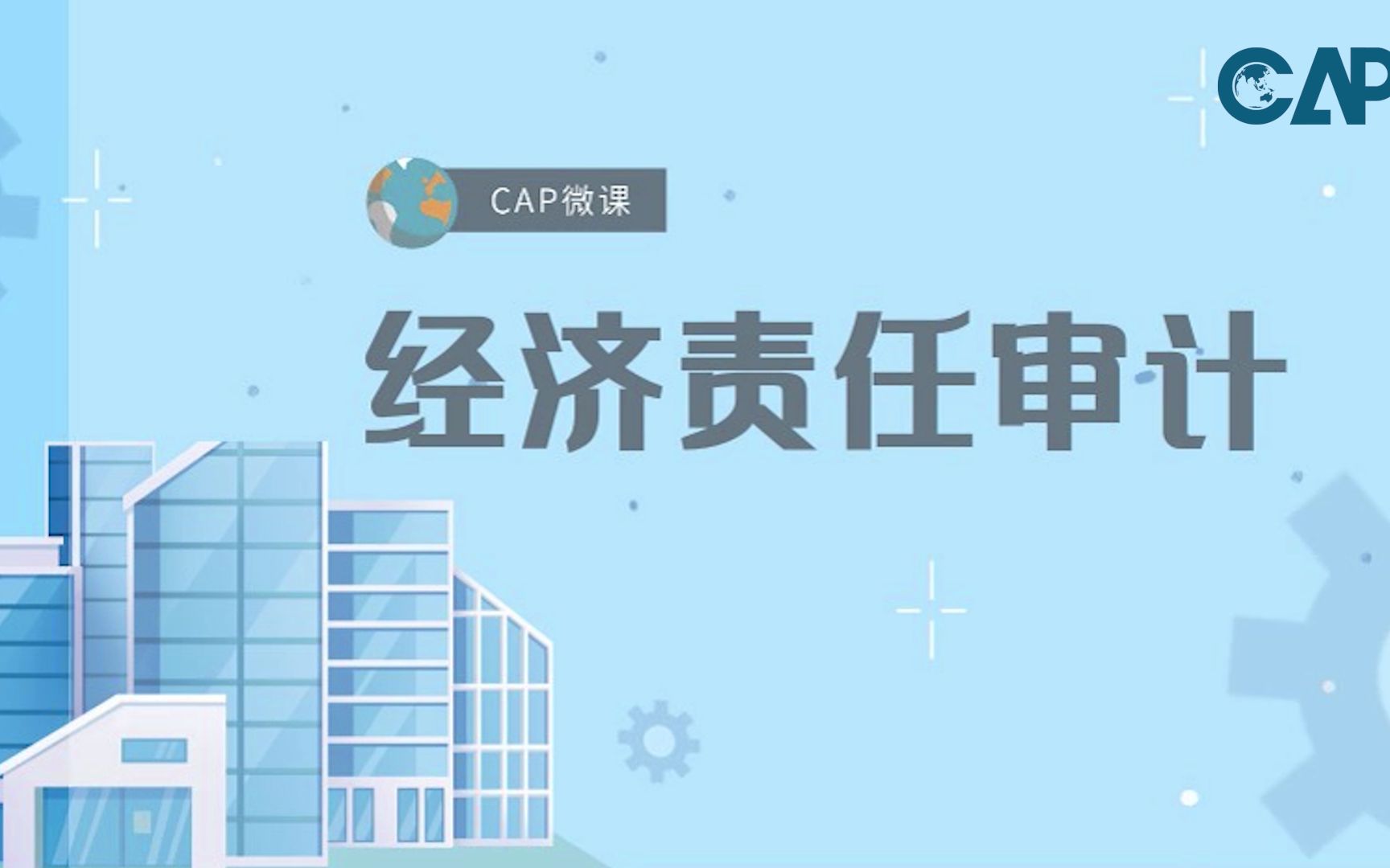 CAP优选微课:一分钟带你了解经济责任审计哔哩哔哩bilibili