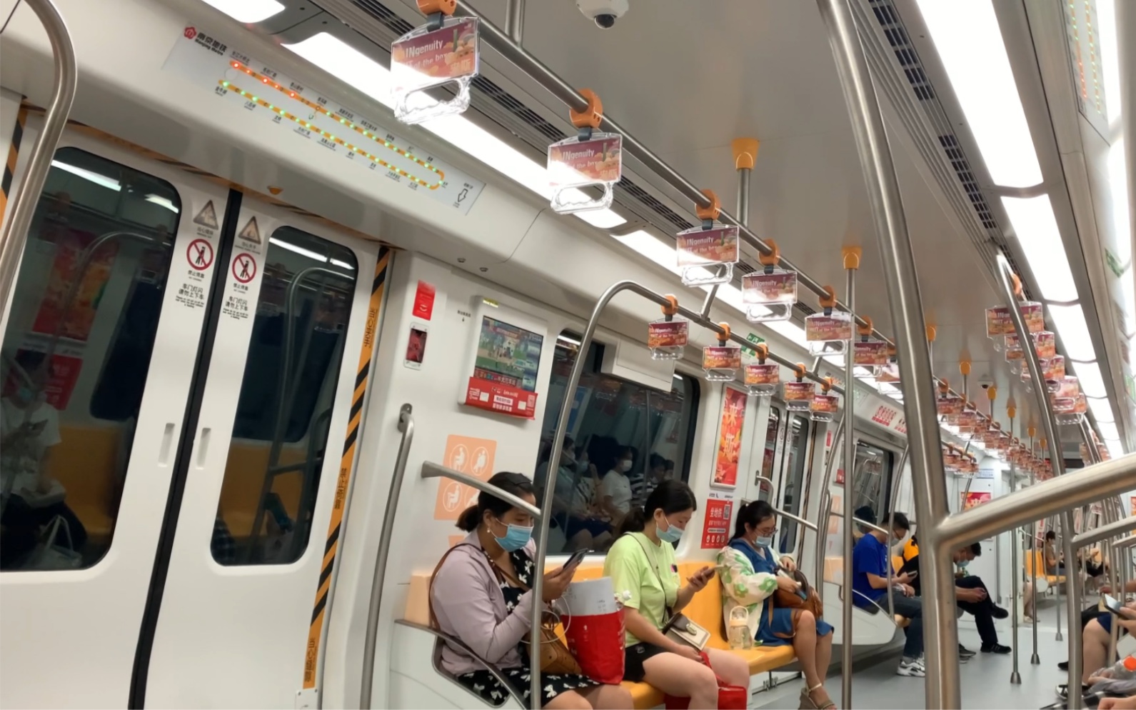 【南京地铁】s8号线南延车053054上行泰冯路区间