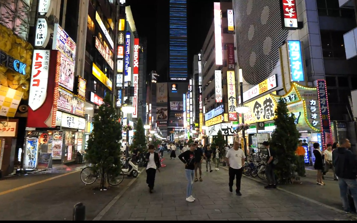 【超清日本】漫步夜晚的東京新宿歌舞伎町 2018.