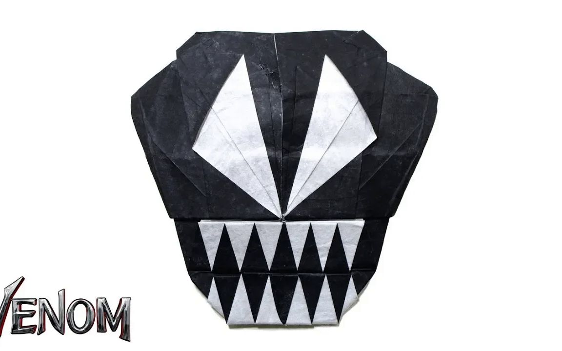 【mariano zavala】毒液折纸教程origami venom mask tutorial (li