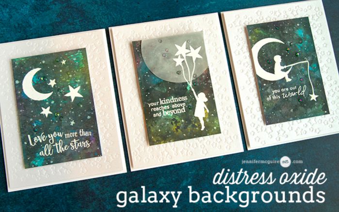 【卡片制作】在星空下许愿Distress Oxide Galaxy Backgrounds哔哩哔哩bilibili