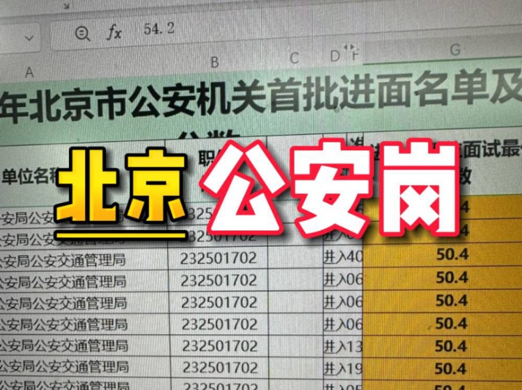 应届生成为京爷的机会来了~北京市考公安岗折合50分进面!哔哩哔哩bilibili