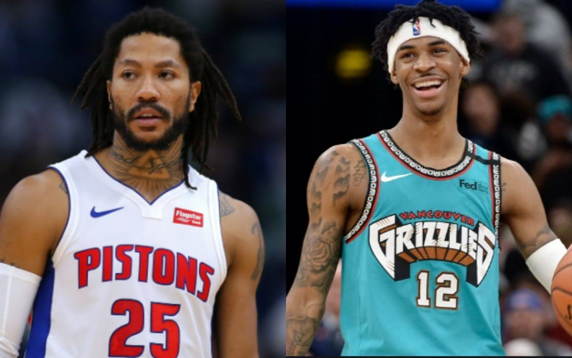 [图]【Ja Morant】 莫兰特 和 罗斯【Derrick Rose】混剪——莫兰特是罗斯的接班人吗？到底谁更强？