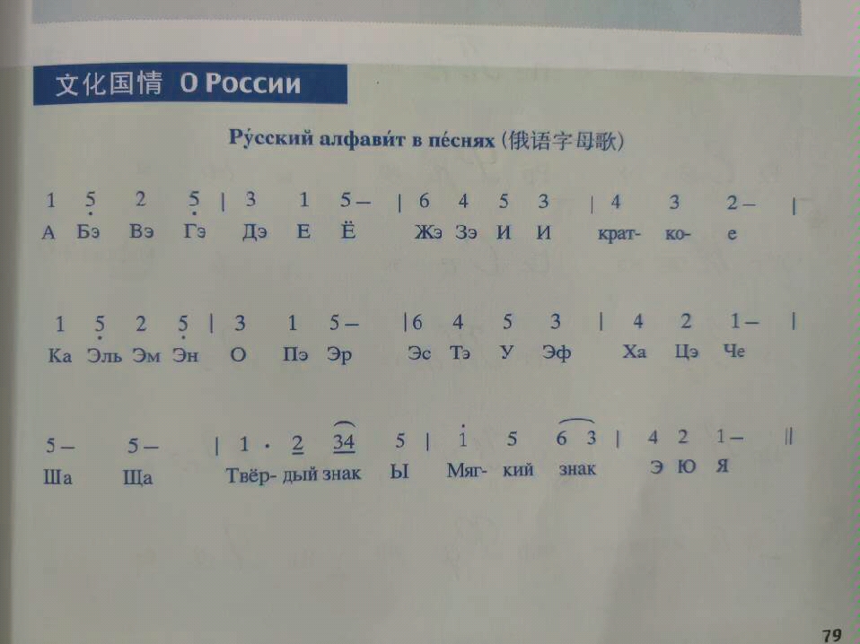 俄语字母歌