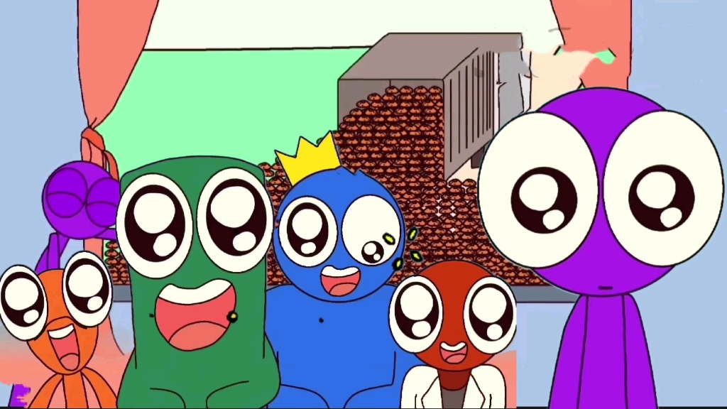 彩虹之友:因为小伙伴喜欢吃饼干,小紫这老六制作一年的分量!