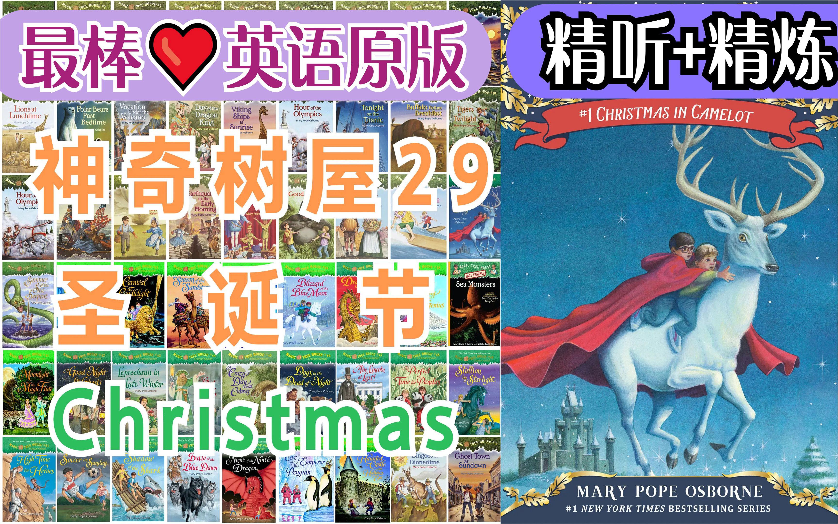 [图]〖最棒·英语原版〗神奇树屋29：卡米洛特的圣诞节(全)丨Christmas in Camelot丨Magic Tree House〖经典章节书〗