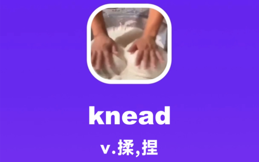 knead:揉,捏哔哩哔哩bilibili