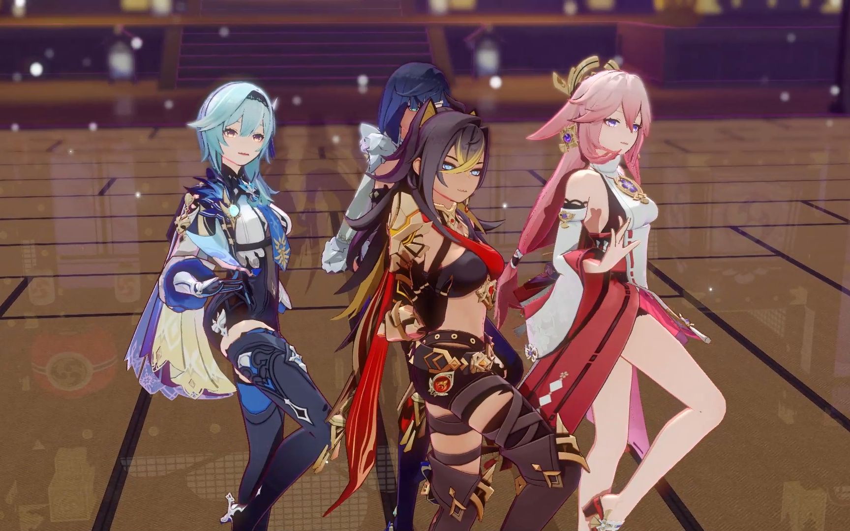 【原神mmd】四国女团の提线木偶(夜/希/优/神子)