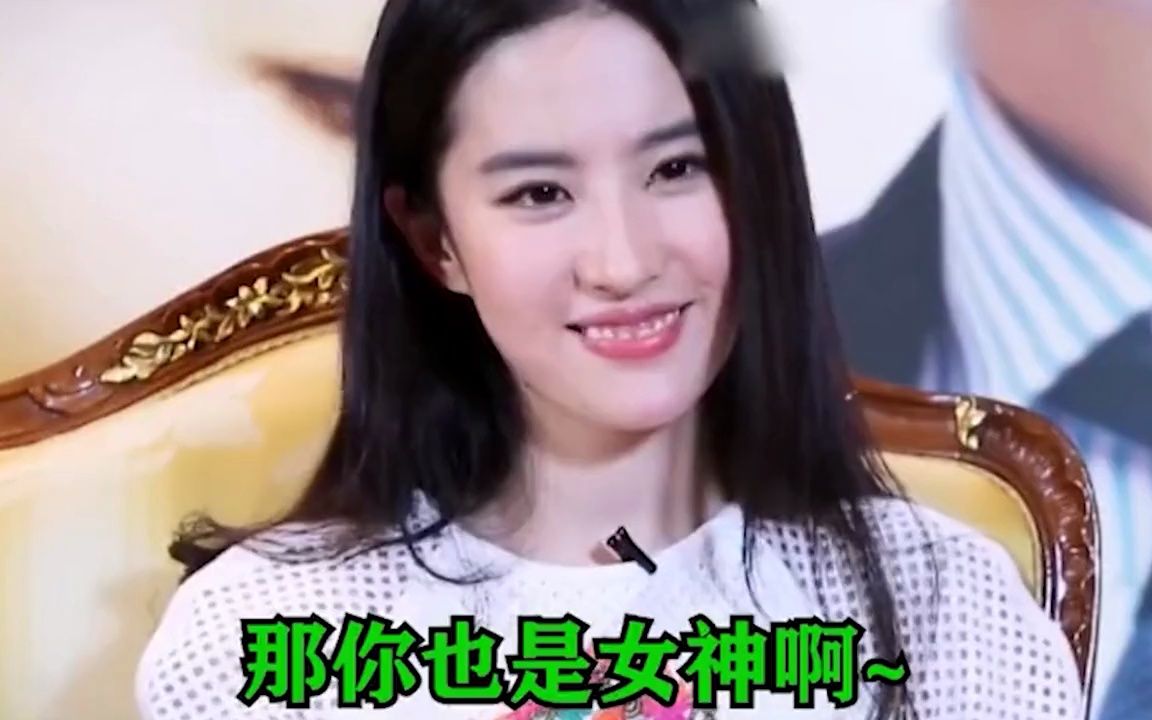 刘亦菲是搞笑女没错了,采访界的泥石流