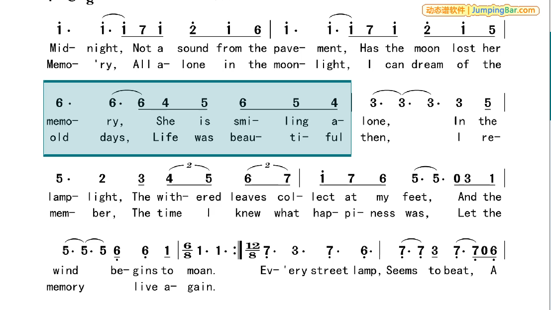 memory #a调动态谱伴奏 音乐剧猫