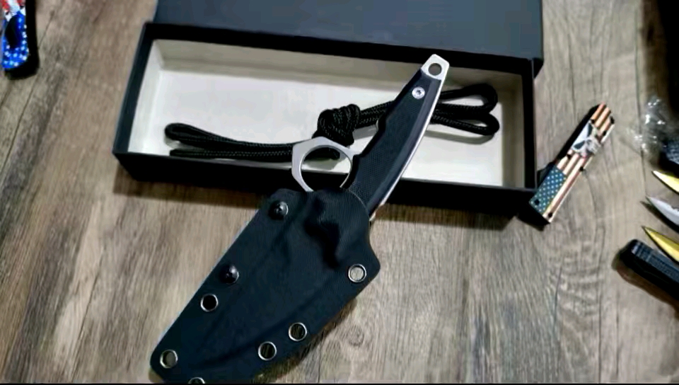 速龙 防身战术指环刀工布刀坊