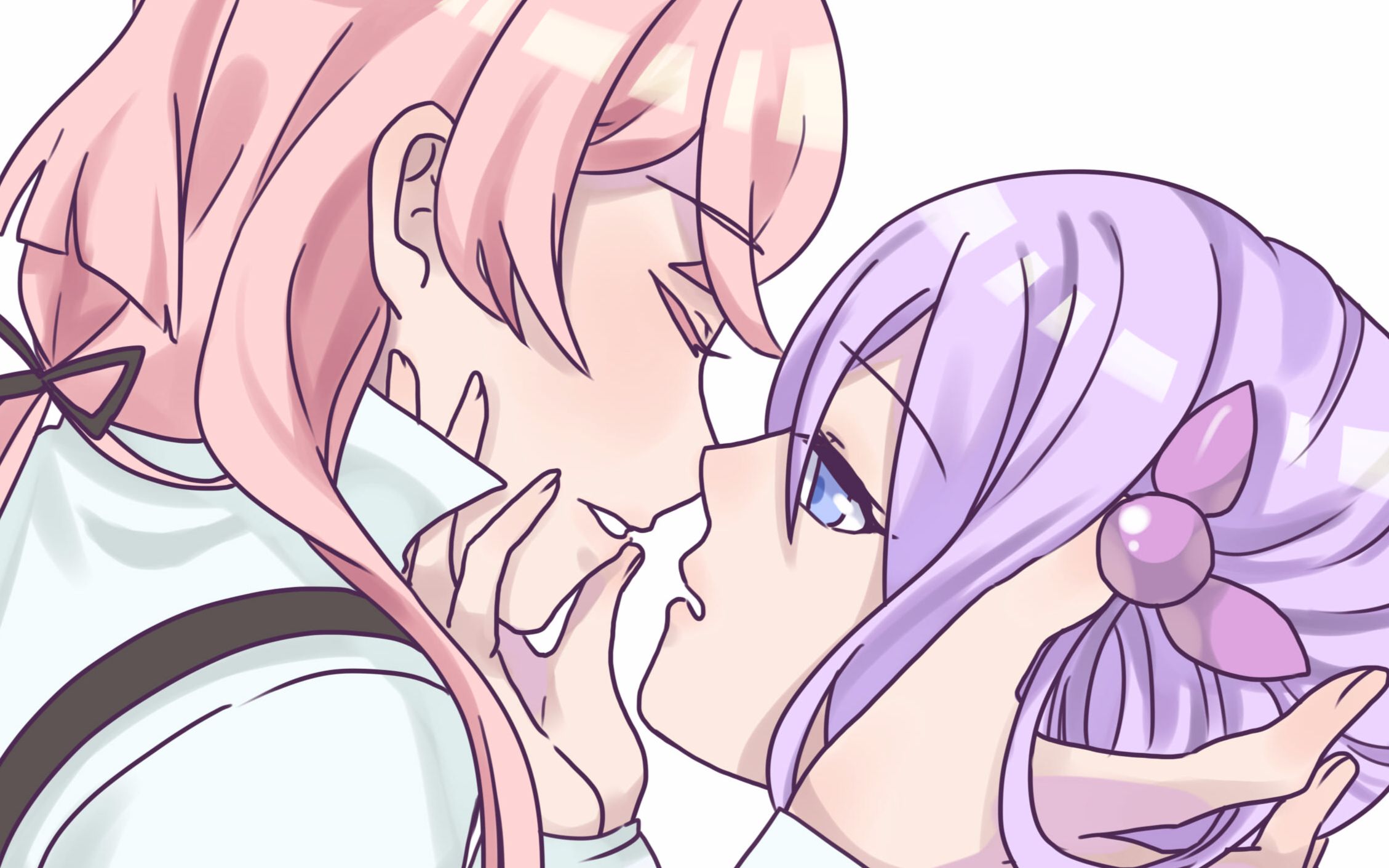 手书自家埃蝶cp向kiss唾