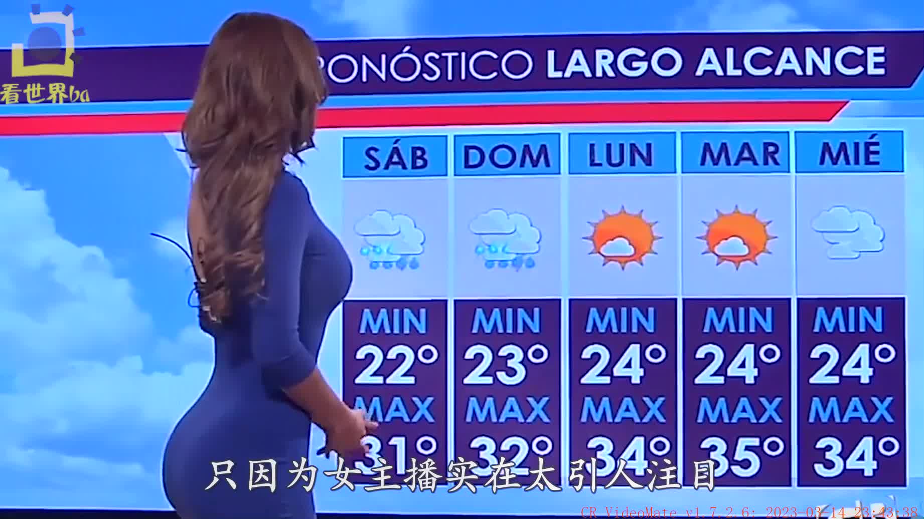 199. 墨西哥天气预报收视第一,女主播一个转身,网友:怪不得!