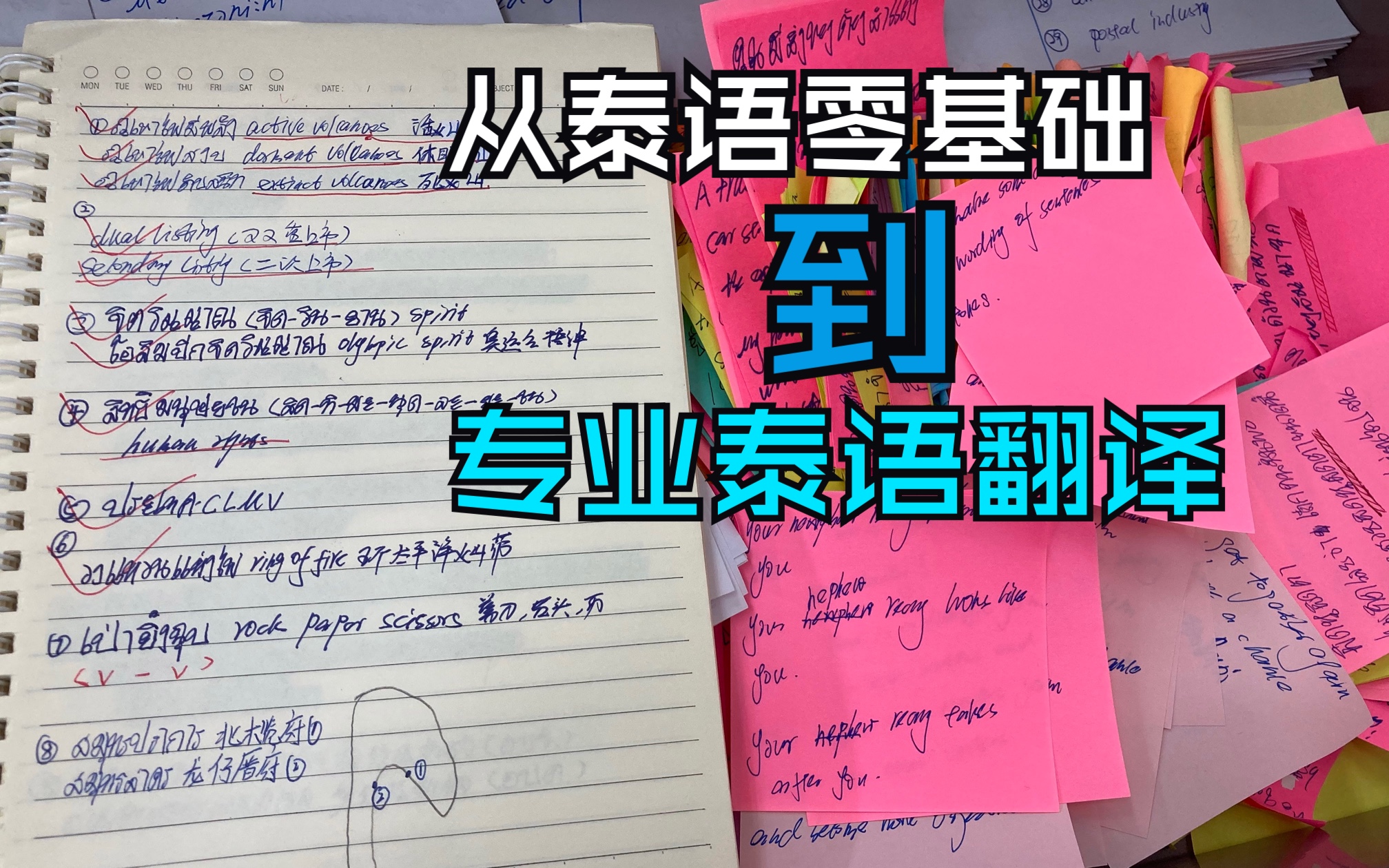 从泰语零基础(英语专业毕业生)到专业泰语翻译!我每天是这样学习的!哔哩哔哩bilibili