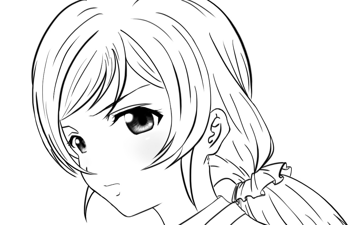 板绘-【lovelive】好多好多分钟画出一只东条希(线稿)