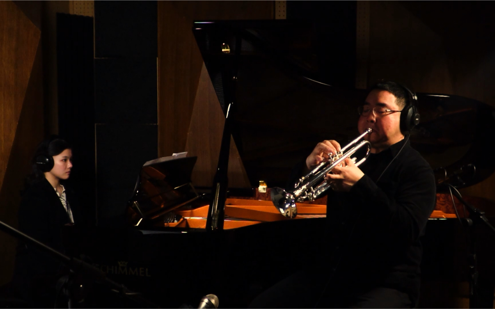 小号与钢琴世界著名电影教父经典音乐演奏重庆国泰艺术中心录音棚演奏