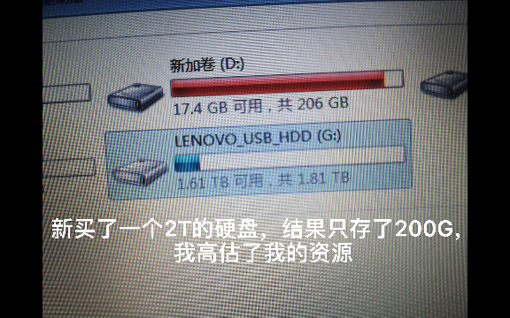 没错我最终还是买了一个移动硬盘,联想移动硬盘开箱哔哩哔哩bilibili