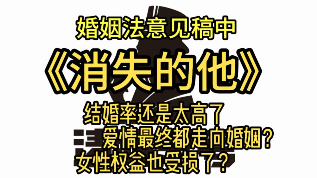 被最高法漠视的男性权益、深度绑定利益的婚姻、被异化的爱情——【清醒思考01】哔哩哔哩bilibili