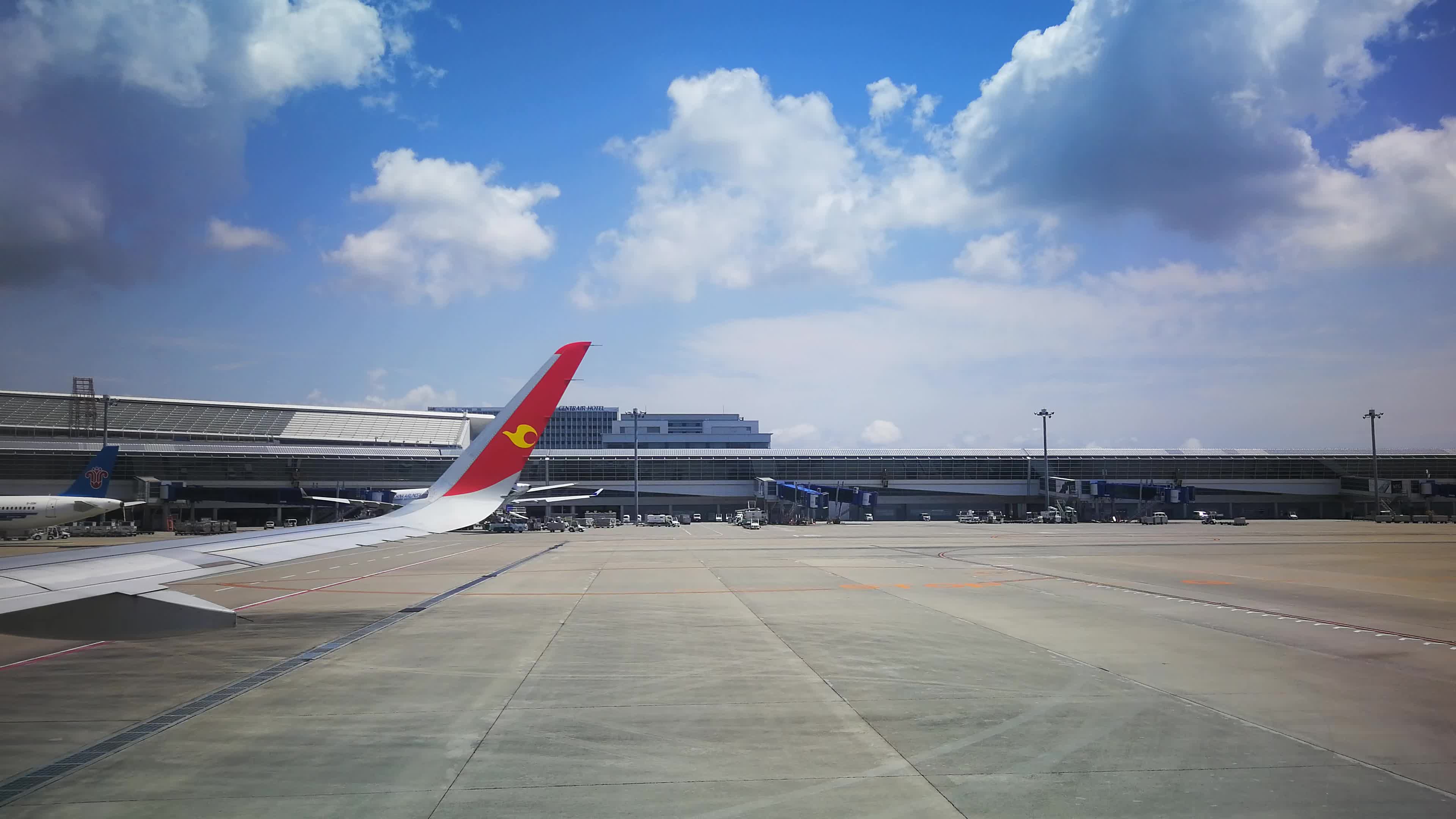 活動 天津航空名古屋中部國際機場降落 20190506