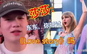 莎莎让翻译问东东：你听过《love story》吗？