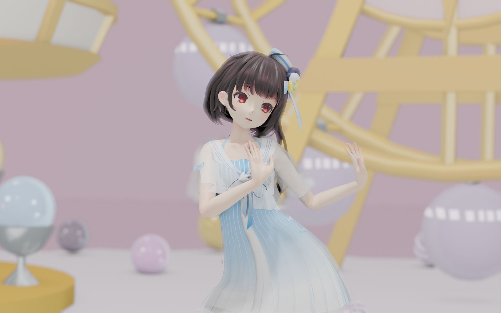 泠鸢yousa泠鸢mmdmmdblender泠鸢海盐柠檬恋爱循环