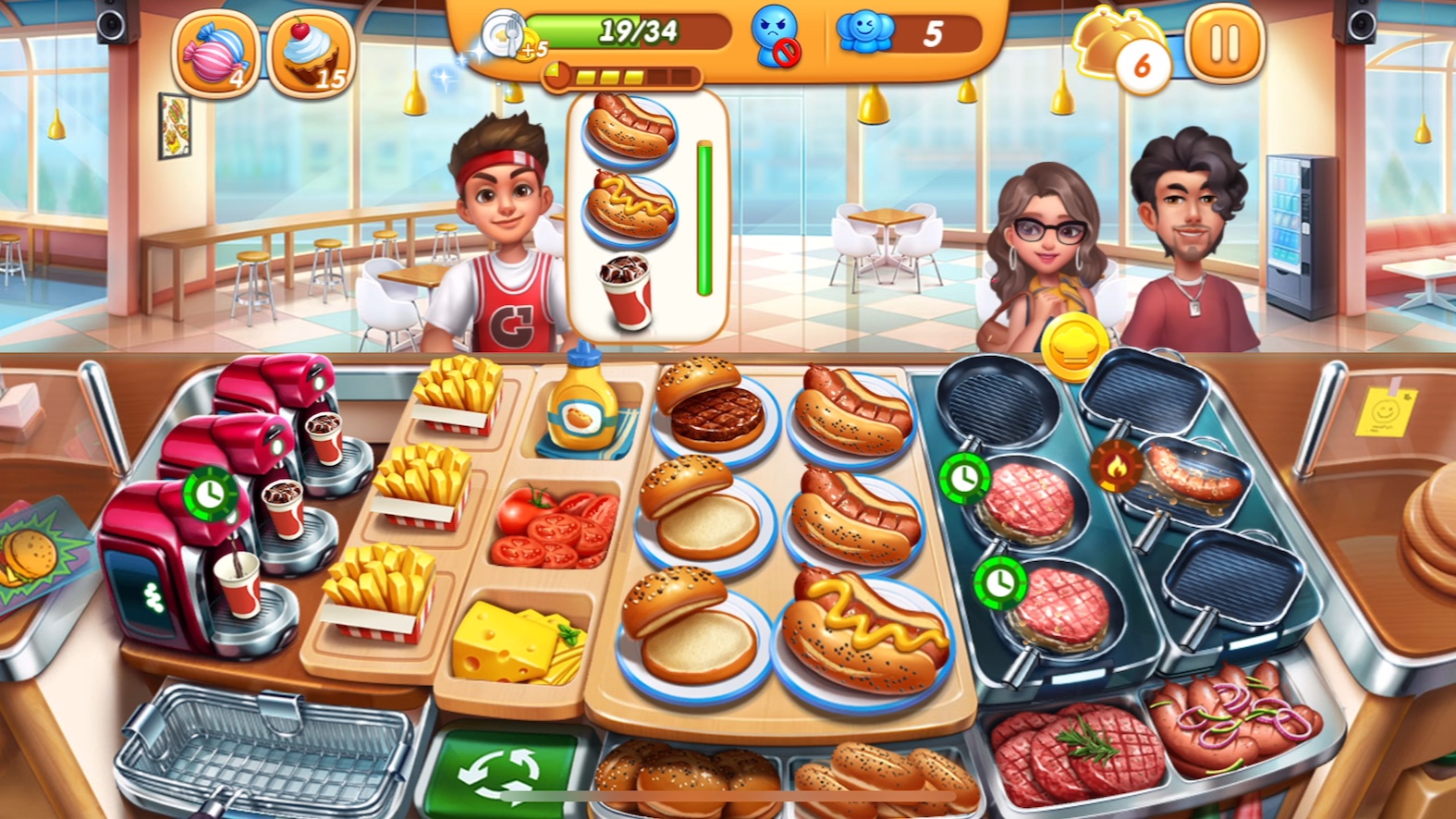 小镇大厨汉堡店19关