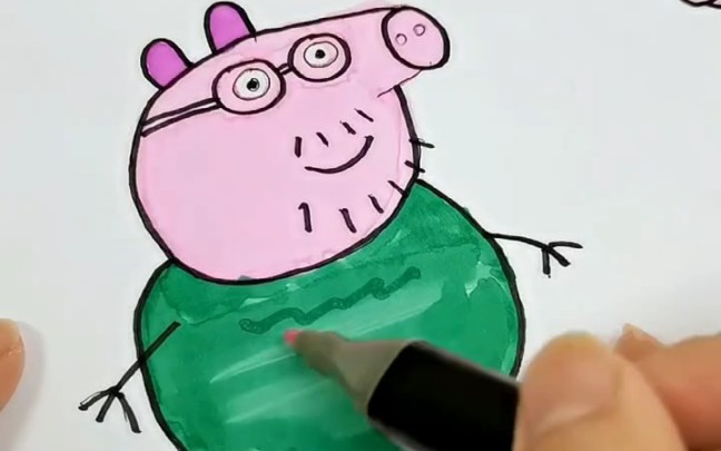 这是我画的猪爸爸!