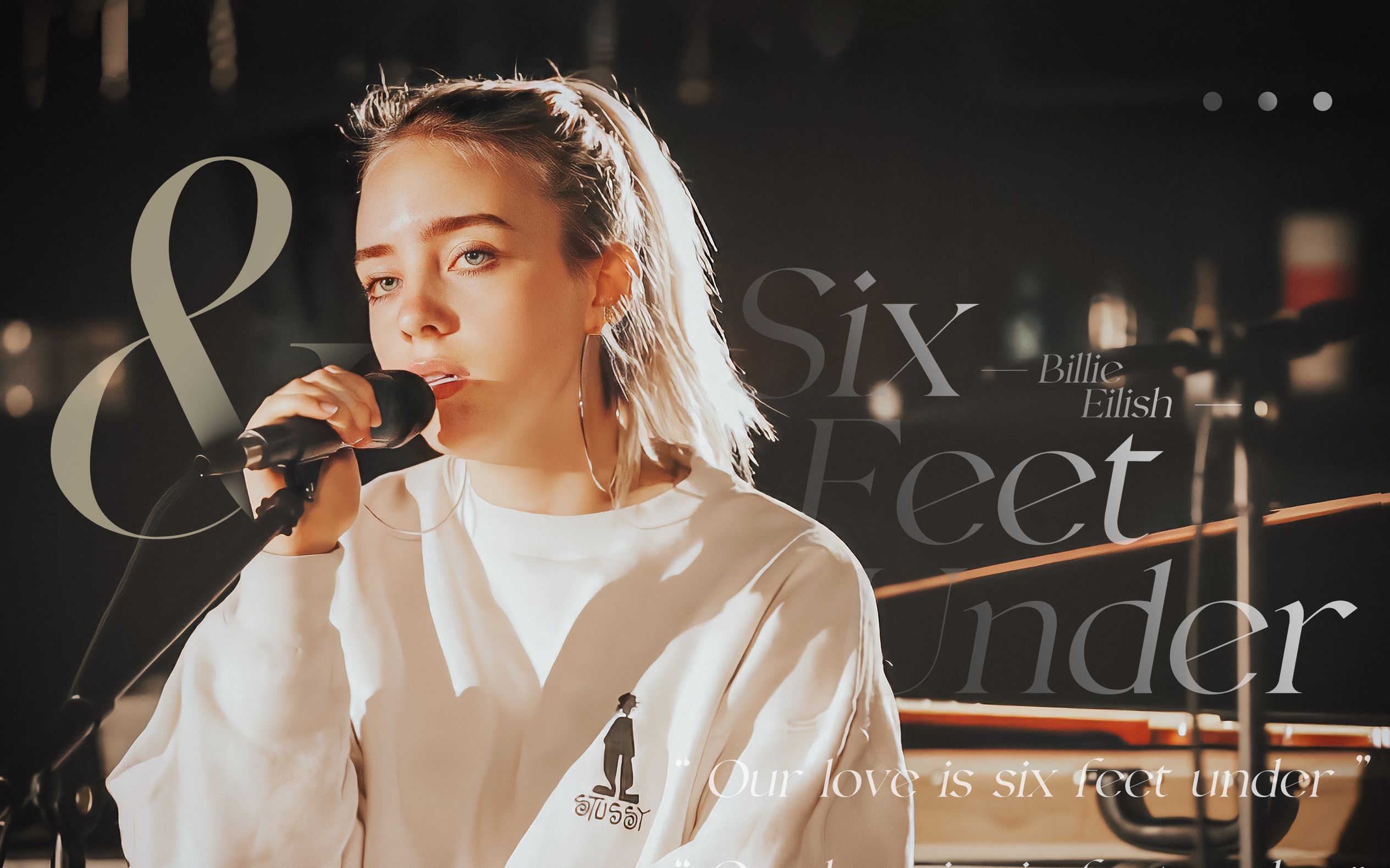 [图]【动态歌词排版】Ι Six Feet Under Ι Billie Eilish Ι “我们的爱埋在六尺之下” Ι 宜悲情向剪辑 Ι MOV透明底格式