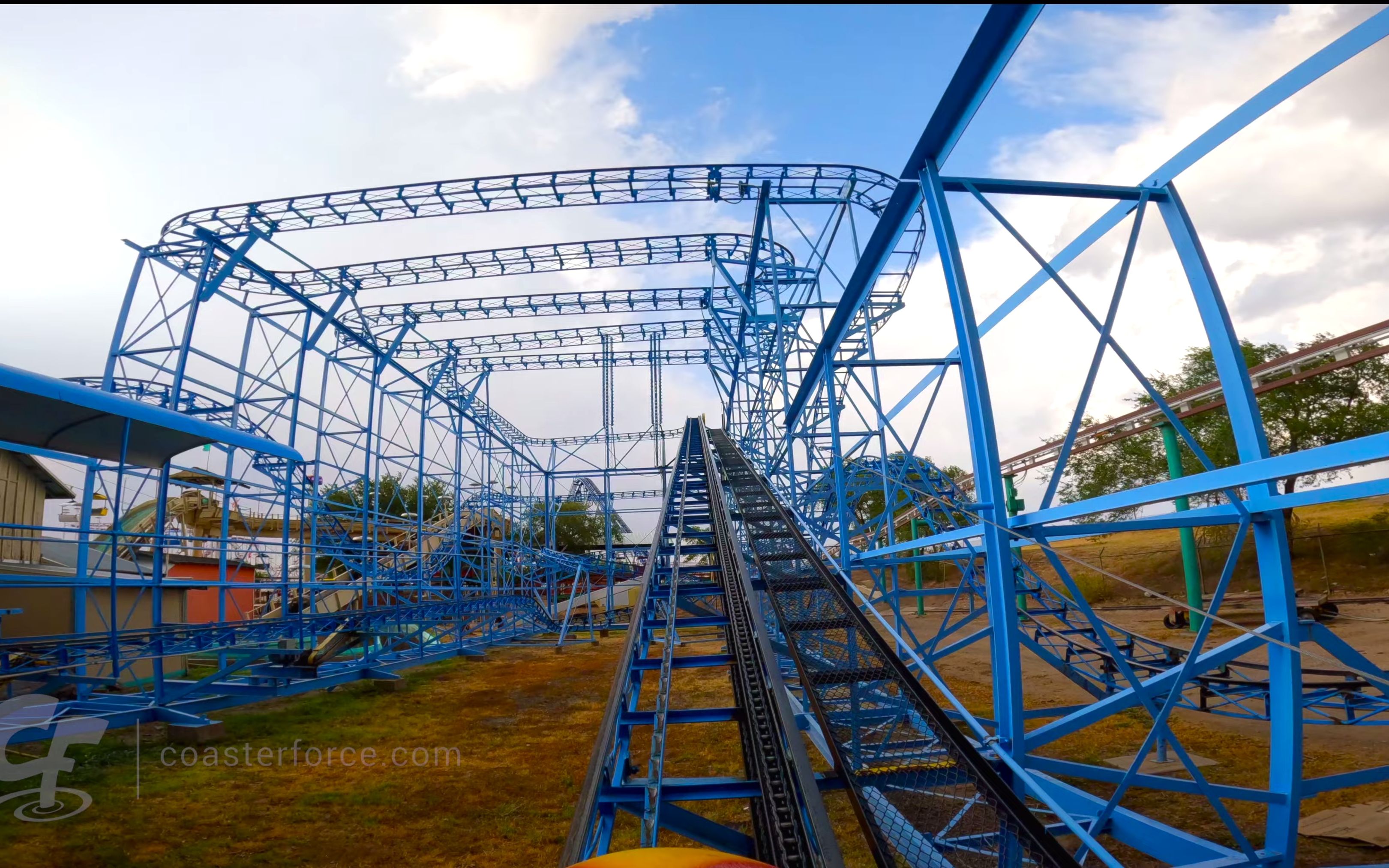 【4k60帧】第一视角:旋风(cyclone)过山车|德州仙境游乐园|coaster