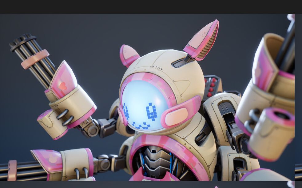 卡通q版小机器人高模布线讲解送给女朋友吧