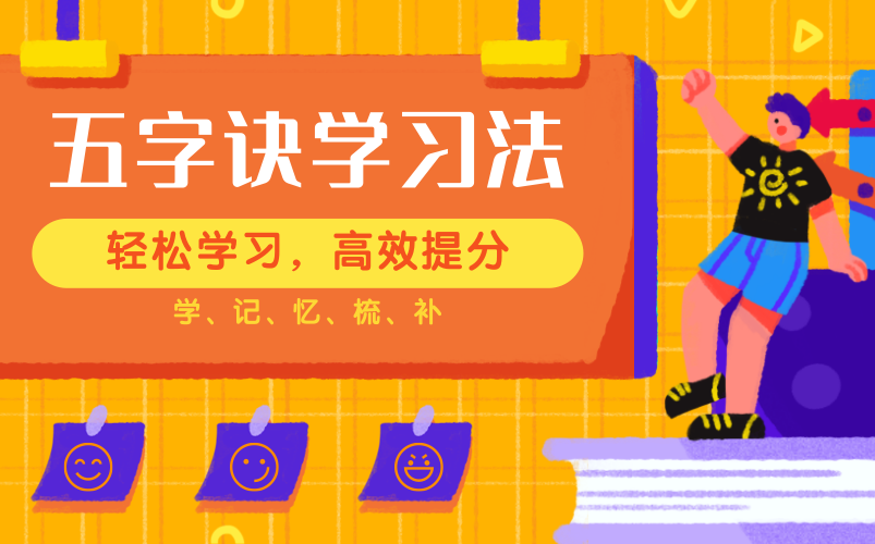 [图]高效学习方法 高三【超实用记忆法 五字诀学习法】 高效学习 长久记忆书本内容 随时考试 随时能运用