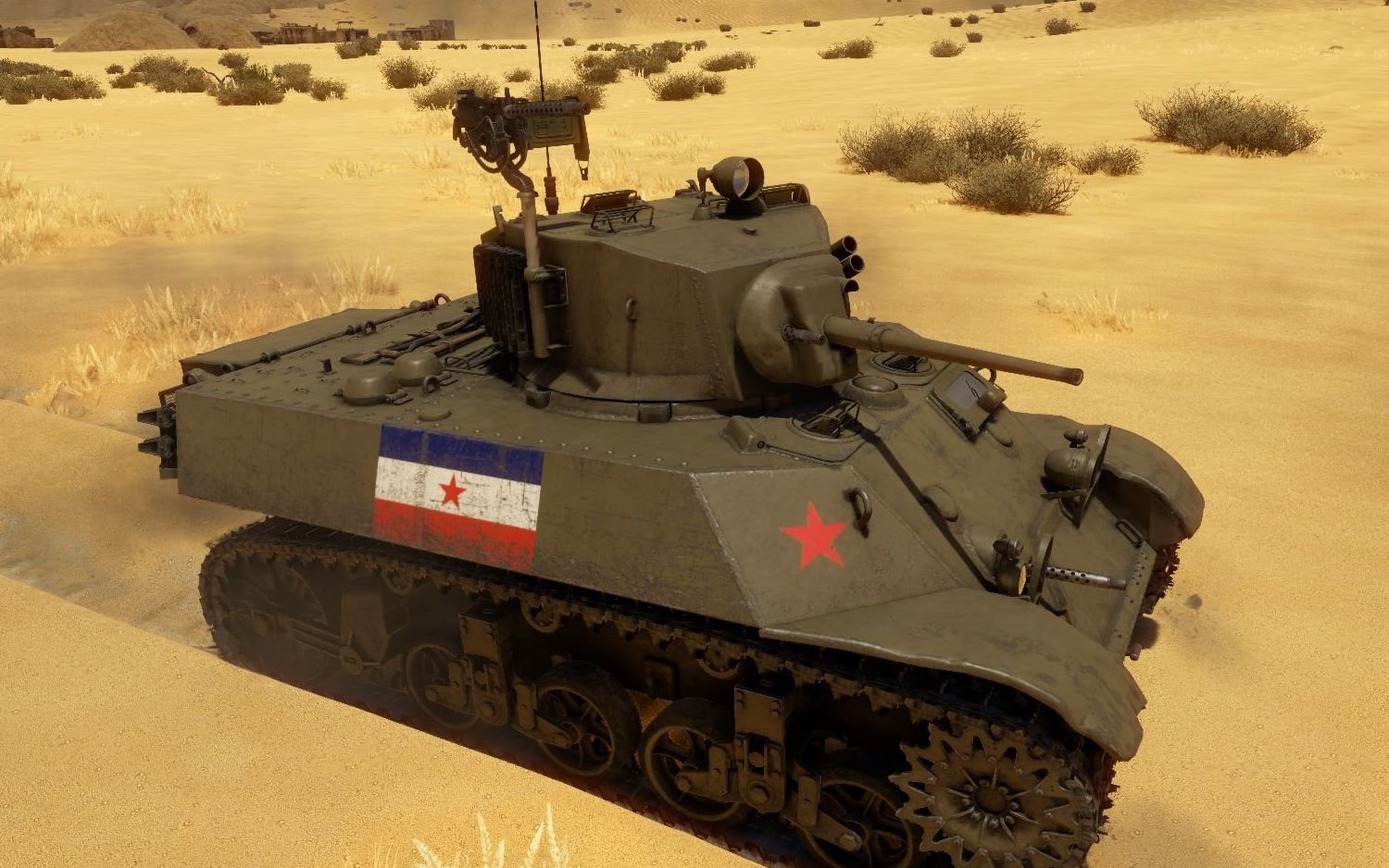 战争雷霆历史涂装m3a3斯图亚特南斯拉夫第一装甲旅1944年7月