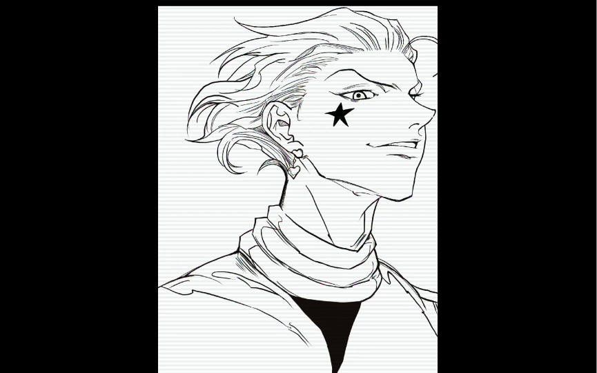 procreate绘画 全职猎人西索 临摹 零基础小白绘画过程