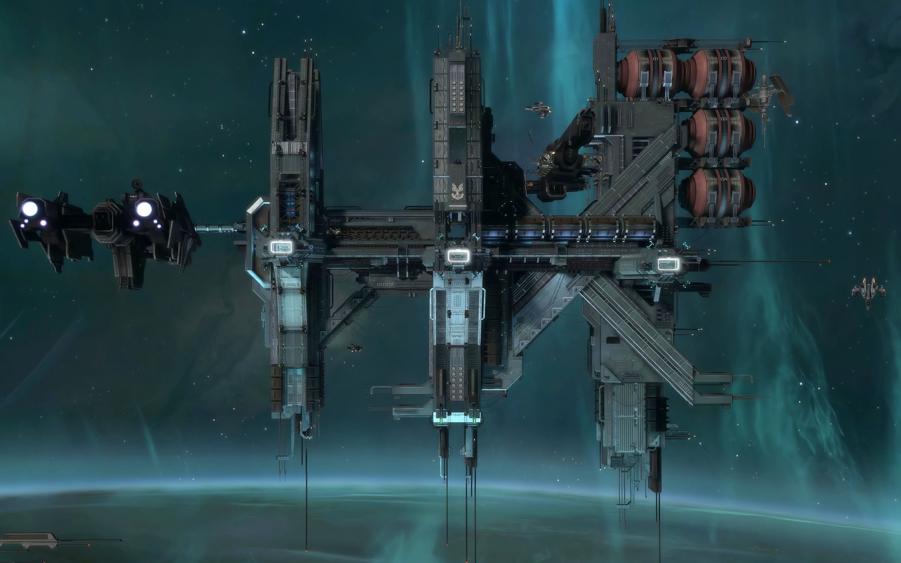 光环 致远星轨道上的refit移动维修空间站