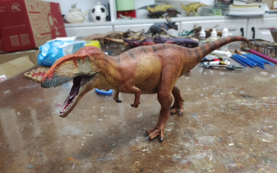 恐龙星球马普龙配色 pnso马普龙 好龙谷鲨齿龙 恐龙模型涂装分享